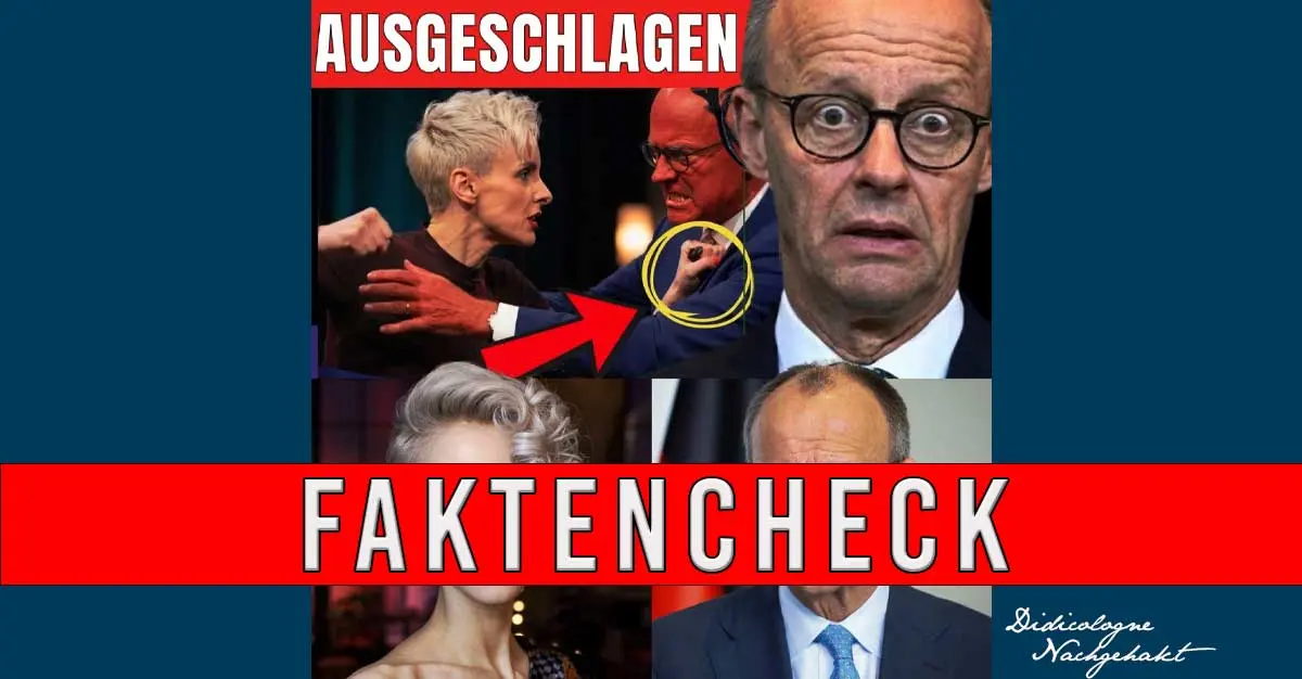 Collage zeigt Lisa Eckhart bei „Nuhr im Ersten“ neben einem irreführenden Facebook-Post mit Clickbait-Behauptung