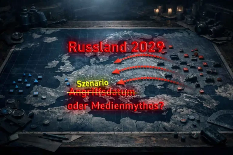 Strategische Karte Europas mit Markierungen – Russland NATO 2029 Faktencheck
