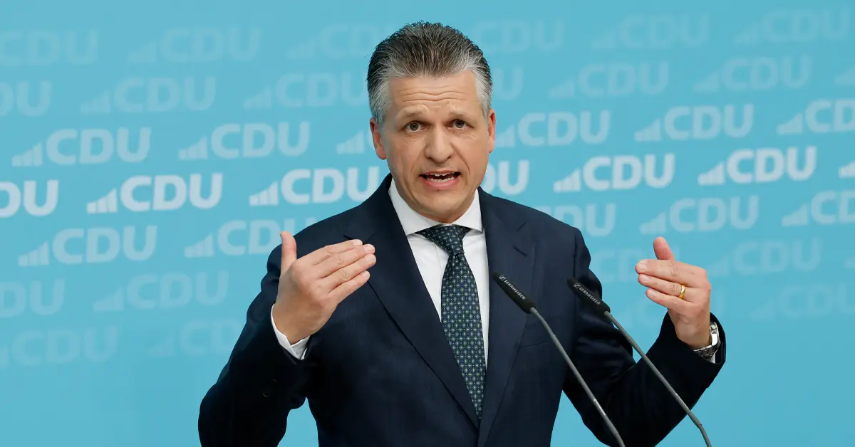 Thorsten Frei, CDU, aufgenommen 2023 – nominierter Unionsfraktionschef