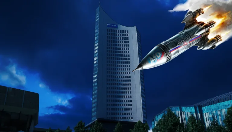 MDR-Gebäude Leipzig, Symbolbild zu AfD-Plänen zur Kündigung des Rundfunk-Staatsvertrags
