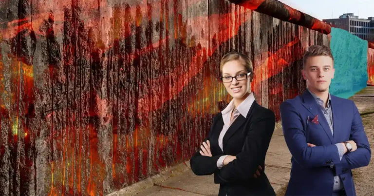 Gerissene Mauer als Symbol für die bröckelnde CDU-Brandmauer vor der Sachsen-Anhalt-Wahl 2026
