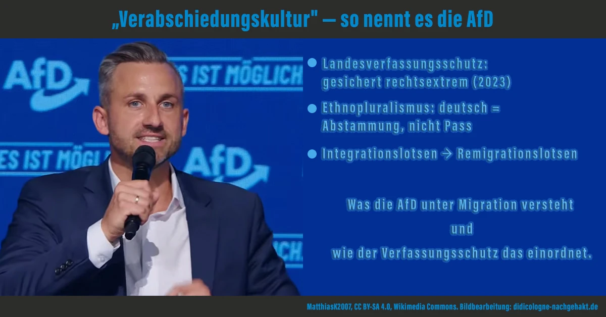 AfD Sachsen-Anhalt: Ethnopluralismus, Integrationslotsen werden zu Remigrationslotsen — Verfassungsschutz: gesichert rechtsextrem (2023)